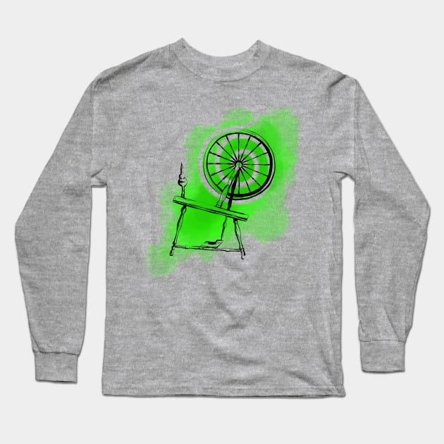 The Spinning Wheel Long Sleeve T-Shirt by Ginny Heart Lab